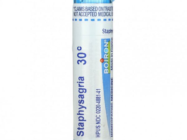 Boiron, Single Remedies, Стафизагрия, 30С, 80 драже