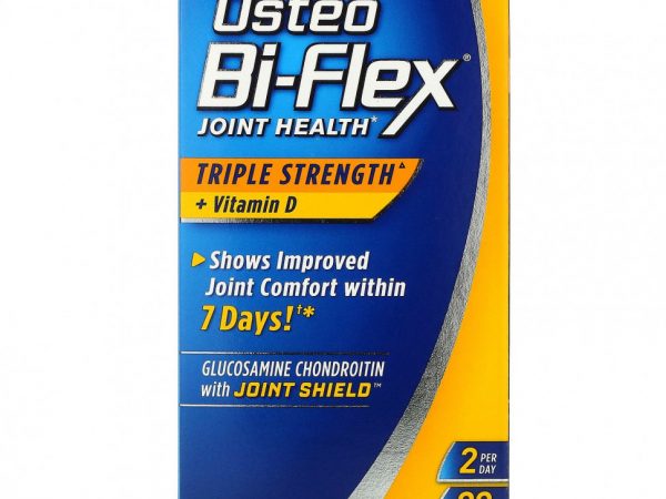 Osteo Bi-Flex, добавка для здоровья суставов, тройной концентрации, с витамином D, 80 таблеток, покрытых оболочкой
