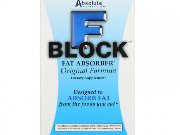 Absolute Nutrition, FBlock, абсорбент жира, Original Formula, 90 капсул