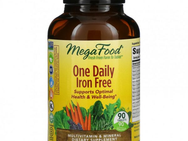 MegaFood, One Daily, без железа, 90 таблеток