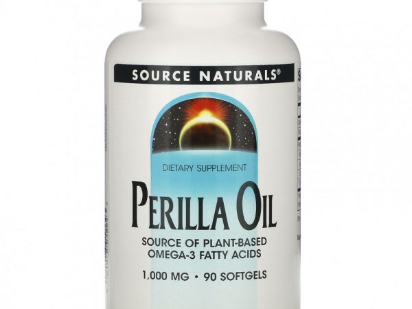Source Naturals, Перилловое масло, 1000 мг, 90 гелевых капсул