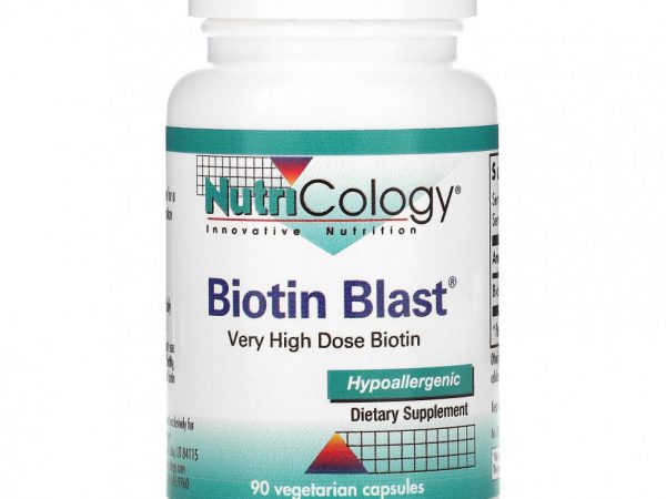 Nutricology, Biotin Blast, 90 вегетарианских капсул