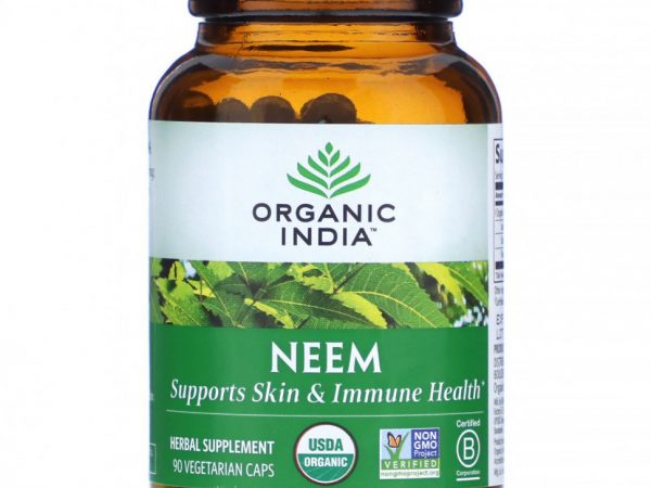 Organic India, Ним, 90 растительных капсул