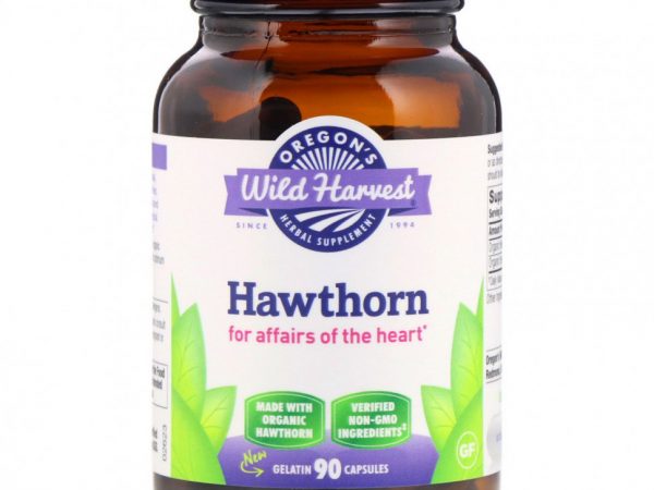 Oregon's Wild Harvest, Боярышник, 90 желатиновых капсул