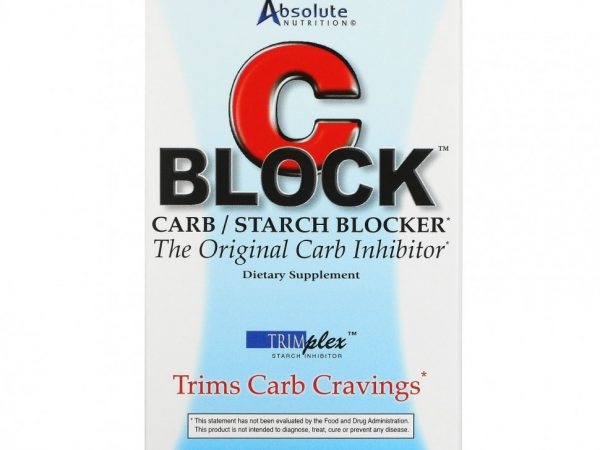 Absolute Nutrition, CBlock, блокатор углеводов и крахмала, 90 капсул