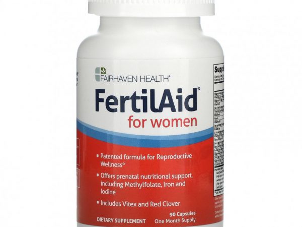 Fairhaven Health, FertilAid для женщин, 90 капсул