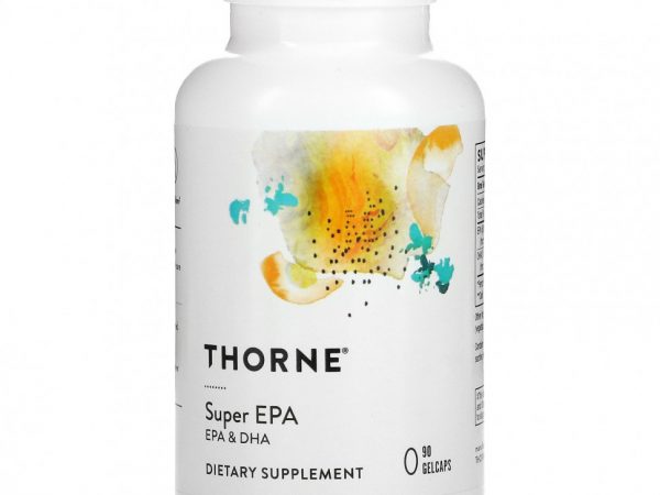 Thorne Research, Super EPA, ЭПК и ДГК, 90 капсул