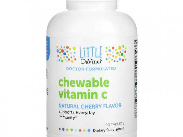 Little DaVinci, Chewable Vitamin C, Natural Cherry Flavor, 90 Tablets
