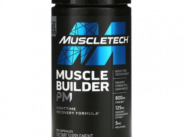 Muscletech, Muscle Builder PM, Формула восстановления на ночь, 90 капсул