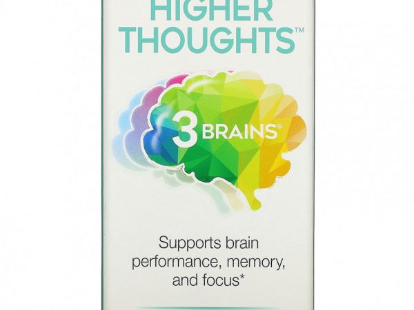 Natural Factors, 3 Brains, Higher Thoughts, добавка для поддержки работы мозга, 90 капсул