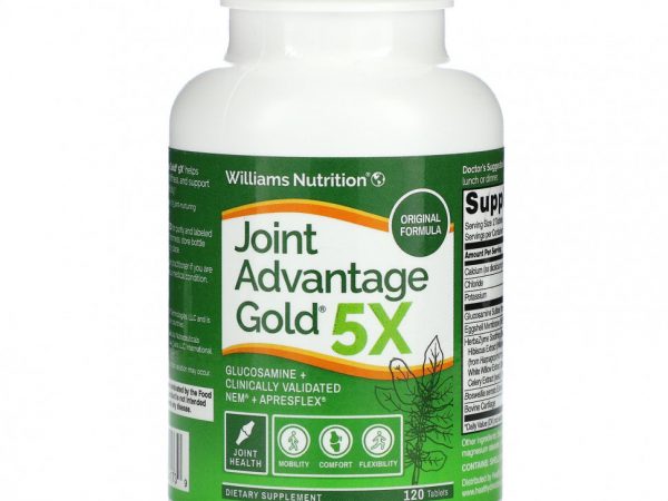 Williams Nutrition, Joint Advantage Gold 5X, 120 таблеток