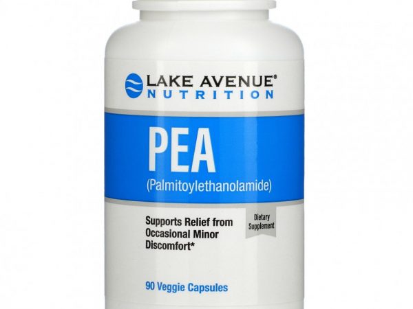 Lake Avenue Nutrition, ПЭА (пальмитоилэтаноламид), 90 вегетарианских капсул