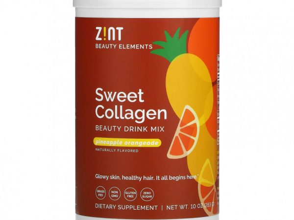 Zint, Sweet Collagen, ананас и апельсин, 283 г (10 унций)