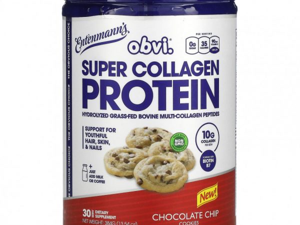 Obvi, Super Collagen Protein, Entenmann's, 384 г (13,54 унции)