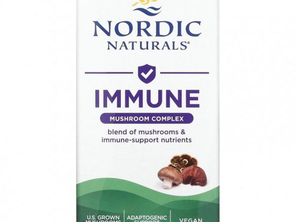Nordic Naturals, Immune, грибной комплекс, 60 капсул