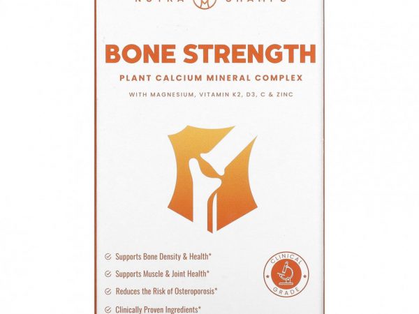 NutraChamps, Bone Strength, 120 растительных капсул, которые легко глотать