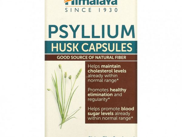 Himalaya, Капсулы из шелухи семян подорожника, 180 вегетарианских капсул