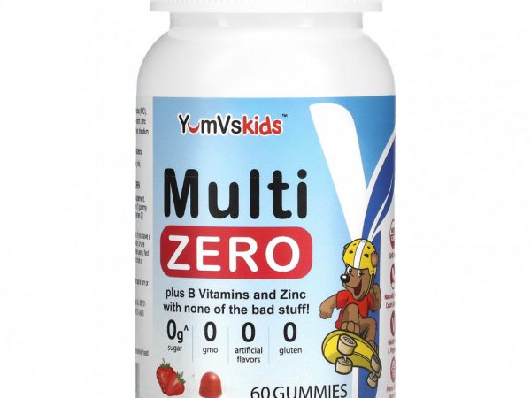 YumV's, Для детей, Multi Zero, клубника, 60 жевательных таблеток