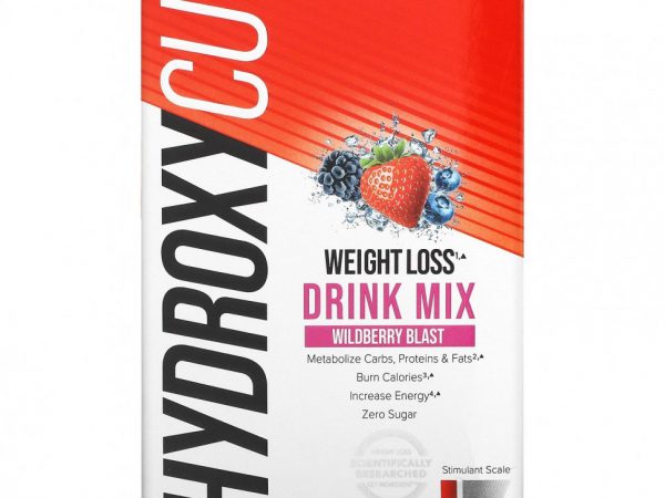 Hydroxycut, Weight Loss Drink Mix, Wildberry Blast, 21 Packets, 1.9 oz (53 g)