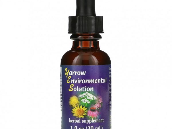 Flower Essence Services, Yarrow Environmental Solution, травяная настойка с тысячелистником, 30 мл (1 жидк. унция)