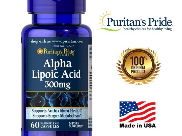 Альфа Липоевая Кислота Puritan’s Pride Alpha Lipoic Acid 300 mg. 60 капсул США
