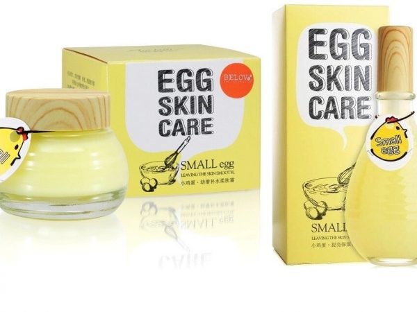 Антивозрастной интенсивный уход для лица в наборе (крем+эмульсия) Belov Egg Skin Care Small Egg, Таиланд