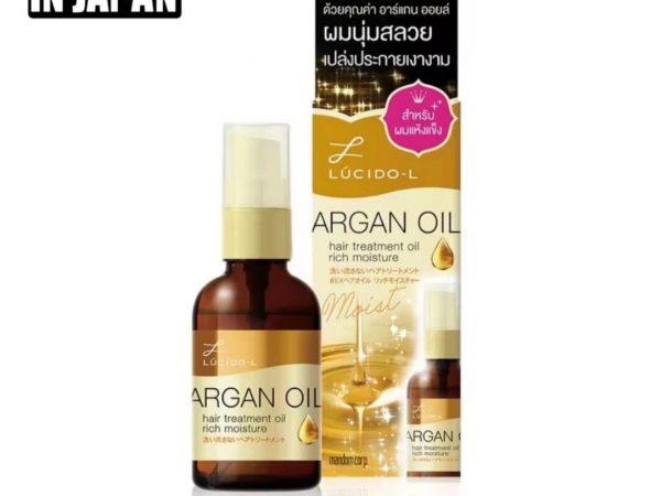 Аргановое масло для сухих волос Lucido-L Argan Oil Rich Moisture Hair Treatment Oil 60 мл. Япония