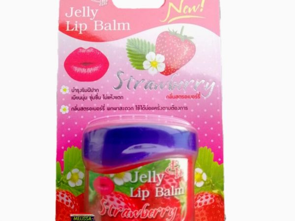 Бальзам для губ Jelly Lip Balm на основе кокосового масла и пчелиного воска. Таиланд STRAWBERRY