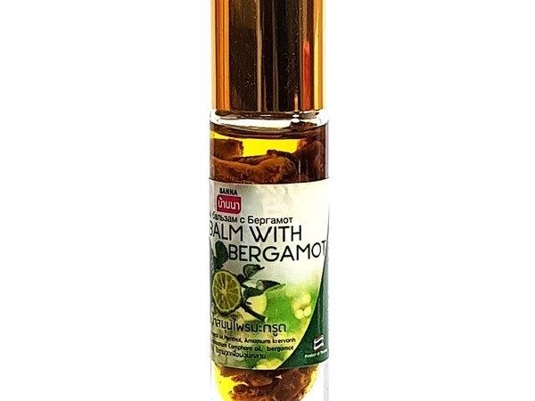Бальзам масляный роликовый с Бергамотом Banna Balm With Bergamot, Таиланд