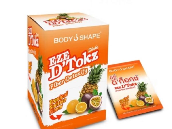 Body Shape Detox — клетчатка в порошке с зелёным чаем, гарцинией и хромом для похудения и очищения организма, 10 саше