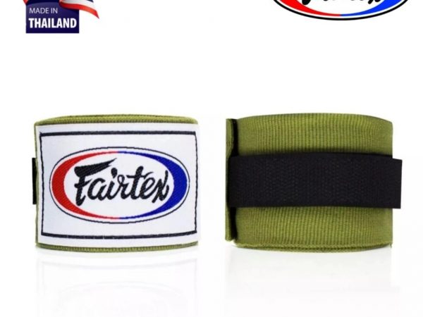 Боксёрские бинты для защиты кисти Fairtrex HW2, Таиланд Olive Green