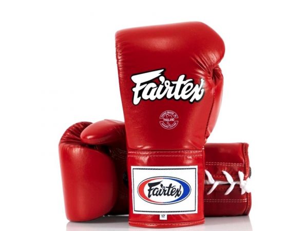 Боксерские профессиональные перчатки на шнуровке Fairtex BGL 6, Таиланд