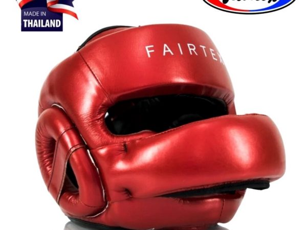 Боксерский шлем Fairtex Pro Sparring Head Guard HG 17, Таиланд S Red