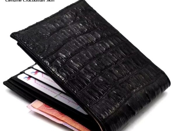 Бумажник мужской из натуральной кожи крокодила River Genuine Crocodilian Skin WW001CH, Таиланд