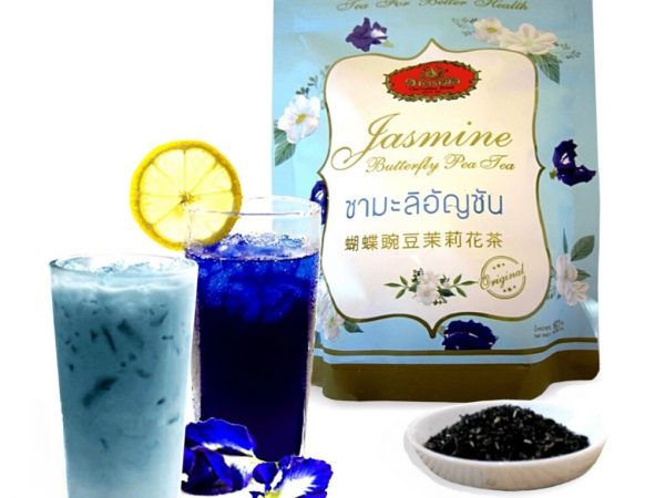 Чай зеленый с Жасмином и Анчаном (Синий Чай) Jasmine Butterfly Pea Tea, 150 гр. Таиланд