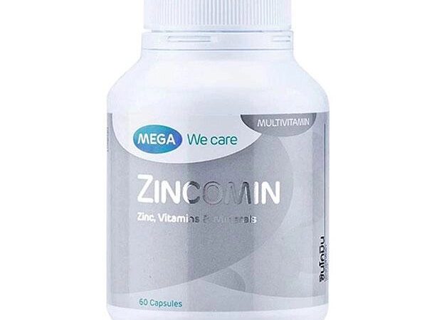 Цинк витамины MEGA We Care Zincomin Zinc, 60 шт. Таиланд