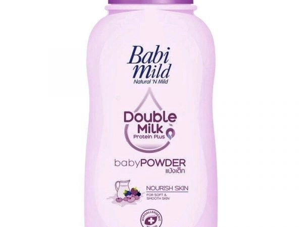 Детская гипоаллергенная присыпка-тальк BABI MILD BABY POWDER DOUBLE MILK PROTEIN PLUS , 180 гр. Таиланд