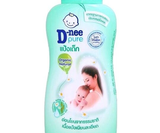 Детская гипоаллергенная присыпка-тальк D-nee Pure Organic Natural Baby Powder, 180 гр. Таиланд