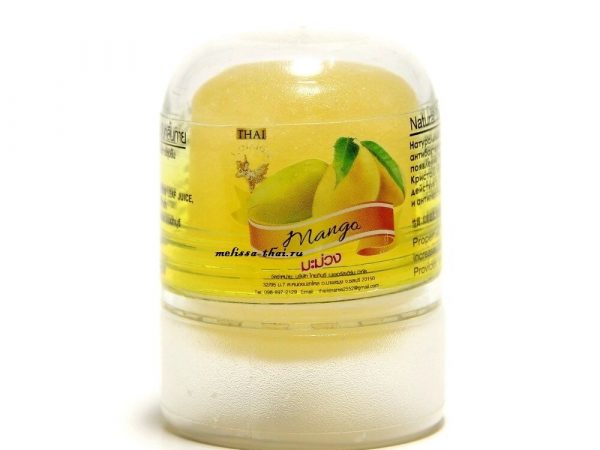 Дезодорант кристаллический Thai Kinaree Mango, 70 гр., Таиланд