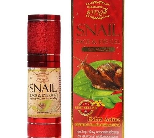 Гель для лица и кожи вокруг глаз с муцином улитки Darawadee Snail Face  Eye Gel, 30 мл., Таиланд