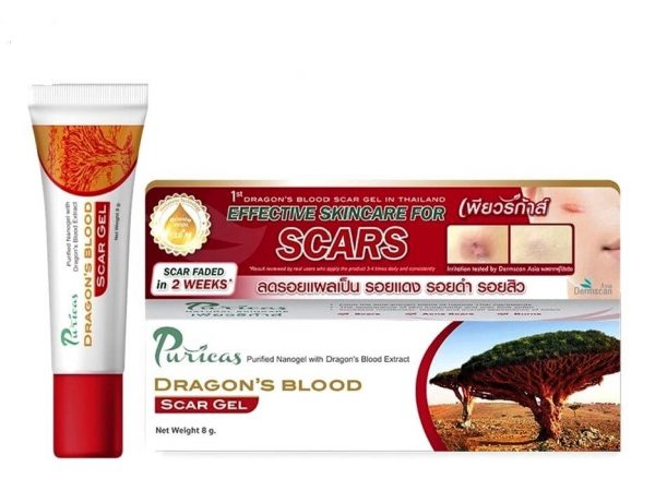 Гель от всех видов шрамов "Кровь Дракона" Puricas Dragon's Blood Scar Gel, 8 g. Таиланд