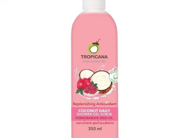 Гель-скраб для душа  с маслом косточек Граната / Coconut Daily Shover Gel Scrub Pomegranate Seed Oil, TROPICANA, 350 мл
