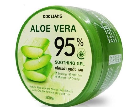 Гель смягчающий с гиалуроновой кислотой для всех кожи Kokliang Aloe Vera 95% Soothing Gel, 300 мл. Таиланд