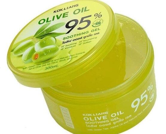 Гель смягчающий с гиалуроновой кислотой для жирной кожи Kokliang Olive Oil 95% Soothing Gel, 300 мл. Таиланд