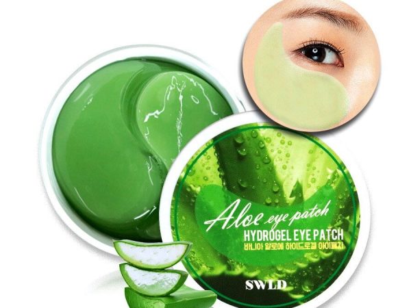 Гидрогелевые патчи для глаз с экстрактом Алоэ Вера SWLD Aloe Vera Hydrogel Eye Patch, 60 шт. Таиланд