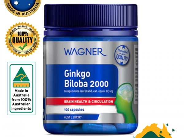 Гинкго Билоба Wagner Ginkgo Biloba 2000 Cognitive Health & Circulation 100 Capsules, Австралия