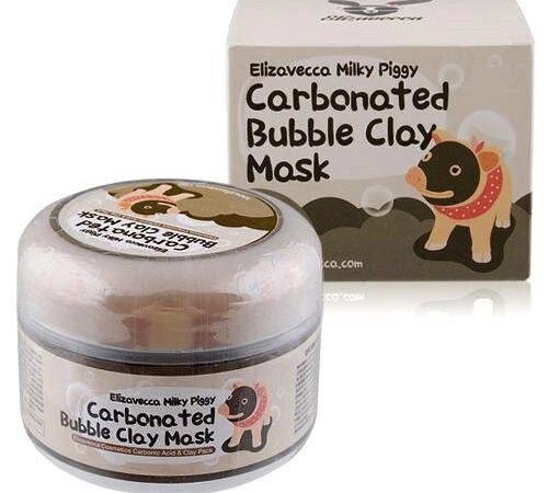Глубоко очищающая глиняно-пузырьковая маска Elizavecca Milky Piggy Carbonated Bubble Clay Mask,100 мл. Таиланд