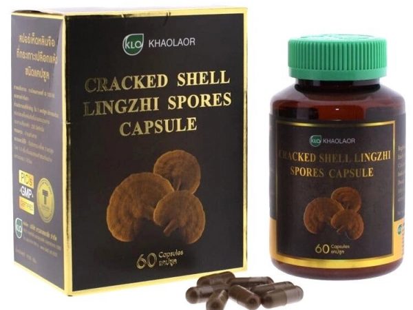 Гриб линчжи (Рейши) Khaolaor Cracked Shell Lingzhi Spores Capsule. Таиланд