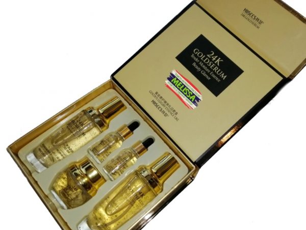 HIISEES 24 K GOLDSERUM Tender Moisture Essence Beauty Glamor увлажняющий и восстанавливающий набор для лица с ниацинамид