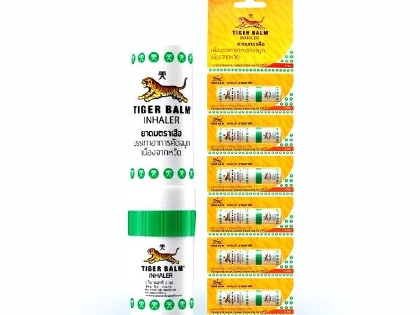 Ингалятор от насморка, заложенности носа и головных болей Tiger Balm Inhaler, Таиланд 6 ШТ.